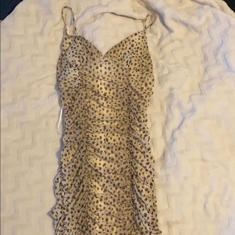 Mesh body con mini dress from urban!